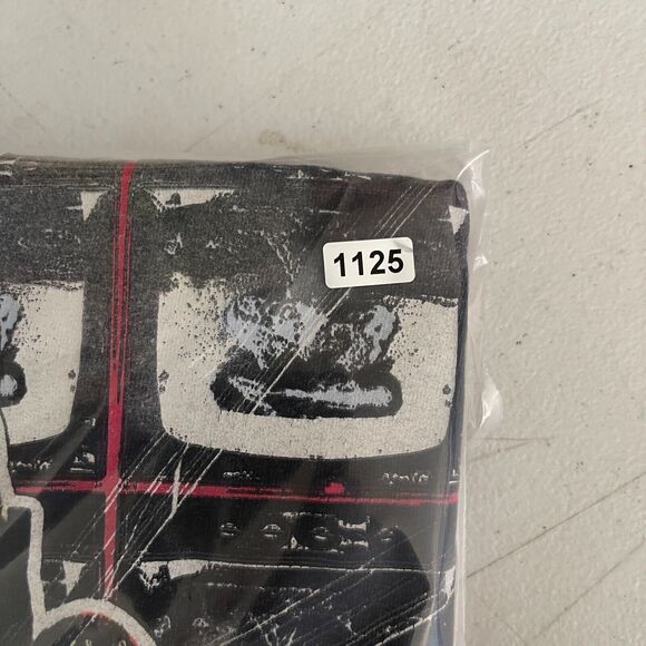 AC/DC T-Shirt Mens Medium Black white Tie Dye Graphic Blow Up Your Video - Picture 8 of 8